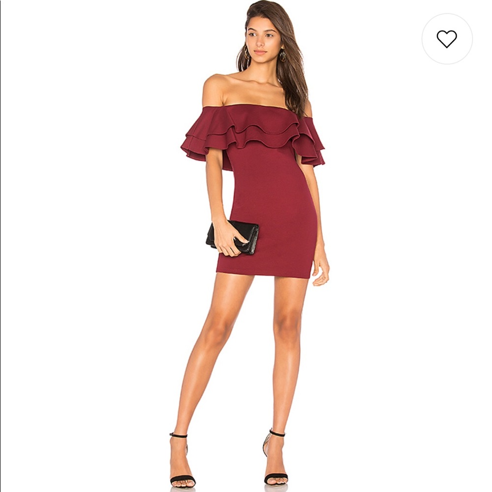 Revolve* by the way. Maroon dress 💃🏻